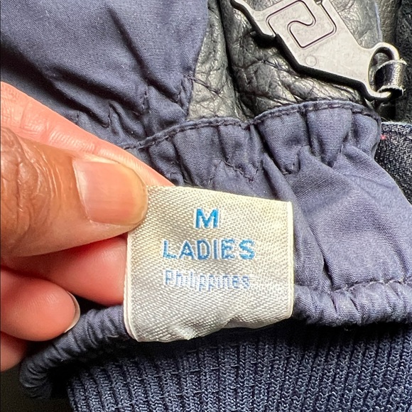 KOMBI | Vintage Womens Navy Quilted Ski Snowmobile Gore-Tex Mittens Medium - Picture 4 of 11